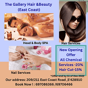 The Gallery Hair Studio East Coast Address 209211 East Coast Road , S'428910 Contact us 6